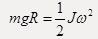 均质圆柱体半径为R，质量为m，绕关于对纸面垂直的固定水平轴自由转动，初瞬时静止（G在O轴的铅垂线上），如图所示。则圆柱体在位置θ=90°时的角速度是（　　）。