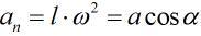 杆OA绕固定轴O转动，长为l。某瞬时杆端A点的加速度如图所示，则该瞬时OA的角速度及角加速度为（　　）。