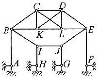 判断下列各图所示体系的几何构造性质为：