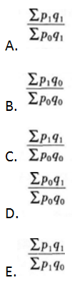 下列属于派氏综合指数基本公式的有（）。